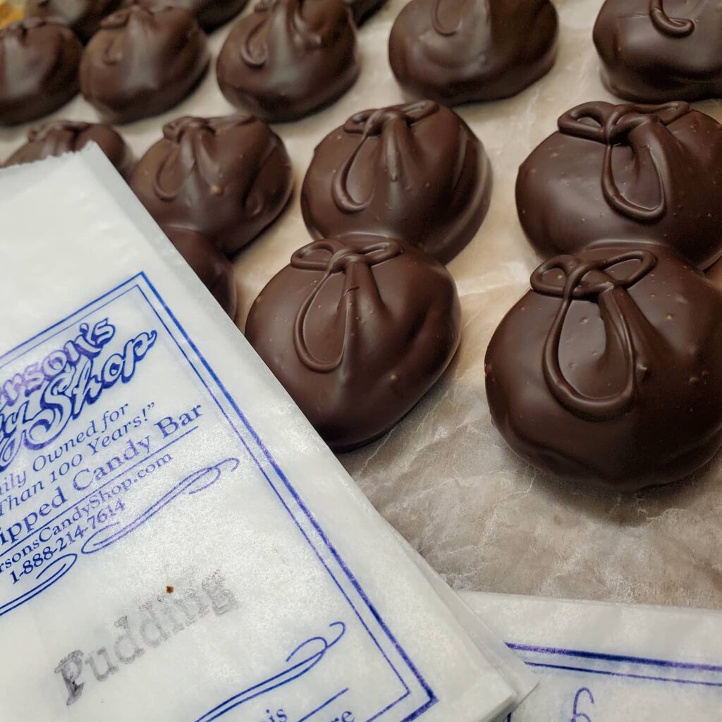 pudding cream candy bar