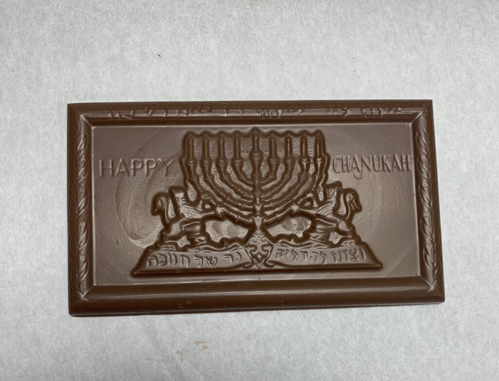Milk Chocolate Menorah Bar