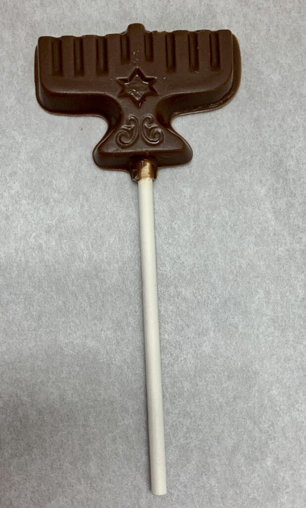 Milk Chocolate Menorah Sucker