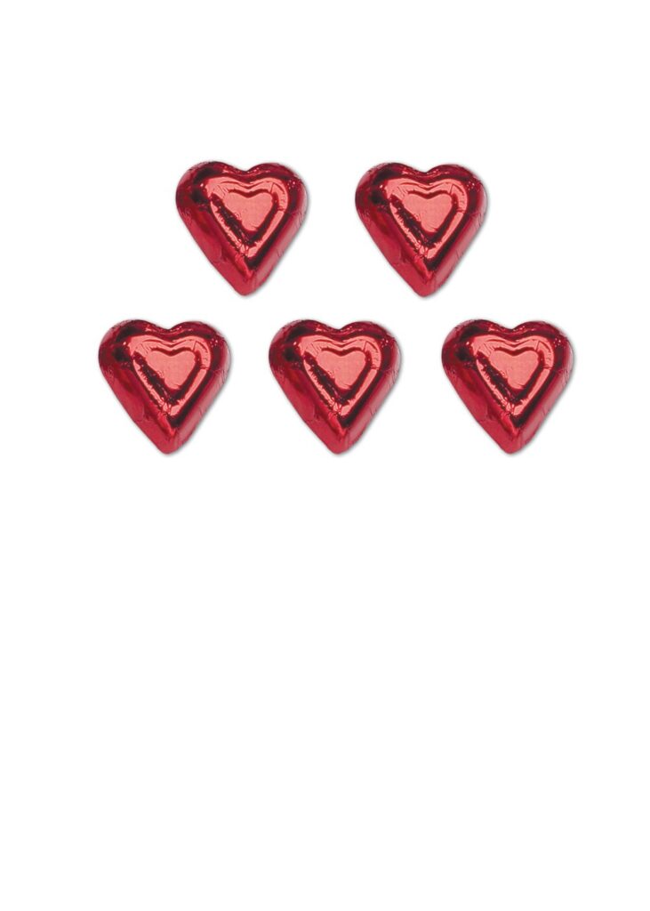 heart foil red