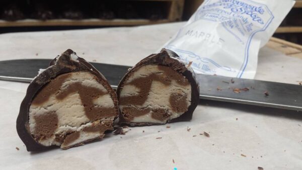 marble cream filled egg