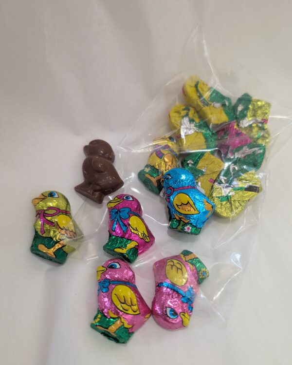 foiled chocolate chicks