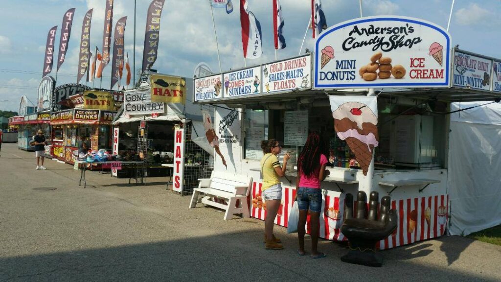 Guests Visiting the Andersons Candy Shop Trailer