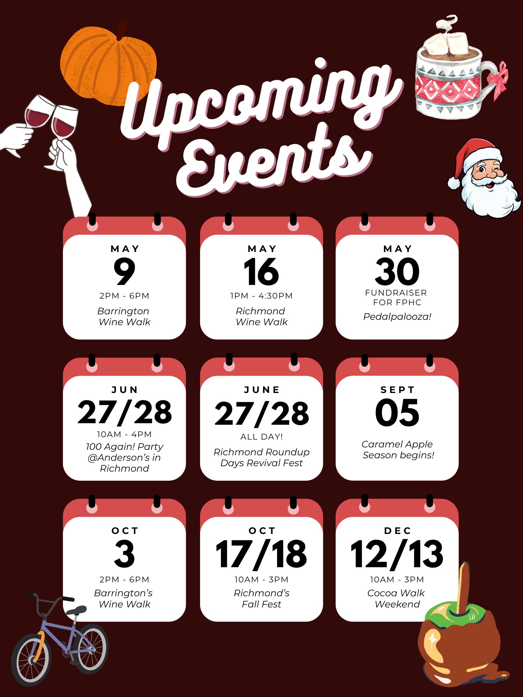 calendar of events